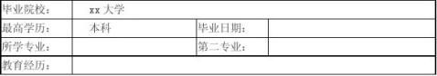 售前售后技术支持工程师个人简历模板