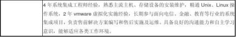售前售后技术支持工程师个人简历模板