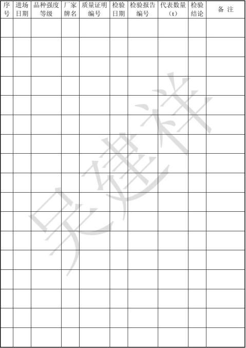 表K4011水泥出厂质量证明和检验报告汇总表