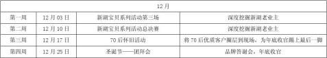 某楼盘12月营销推广计划